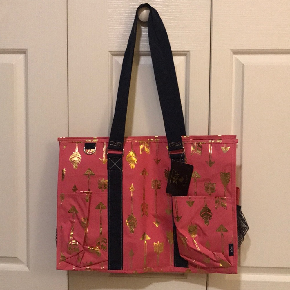 N. Gil Gold Arrow Large Utility Tote